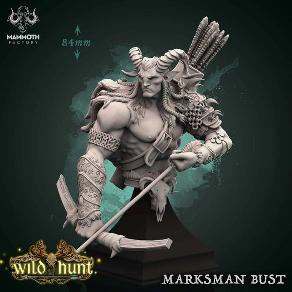 Marksman Bust 3D-printed model
