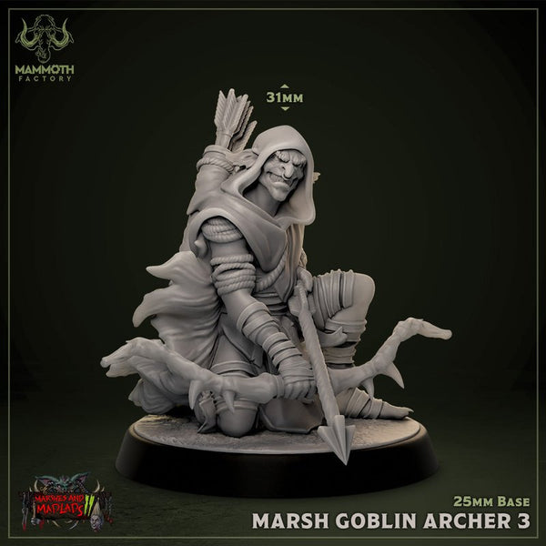 Marsh Goblin Archer 3D-printed model