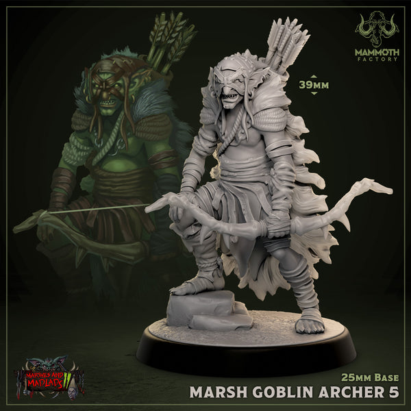 Marsh Goblin Archer 3D-printed model