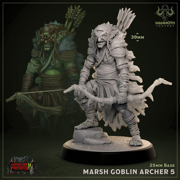 Marsh Goblin Archer 3D-printed model