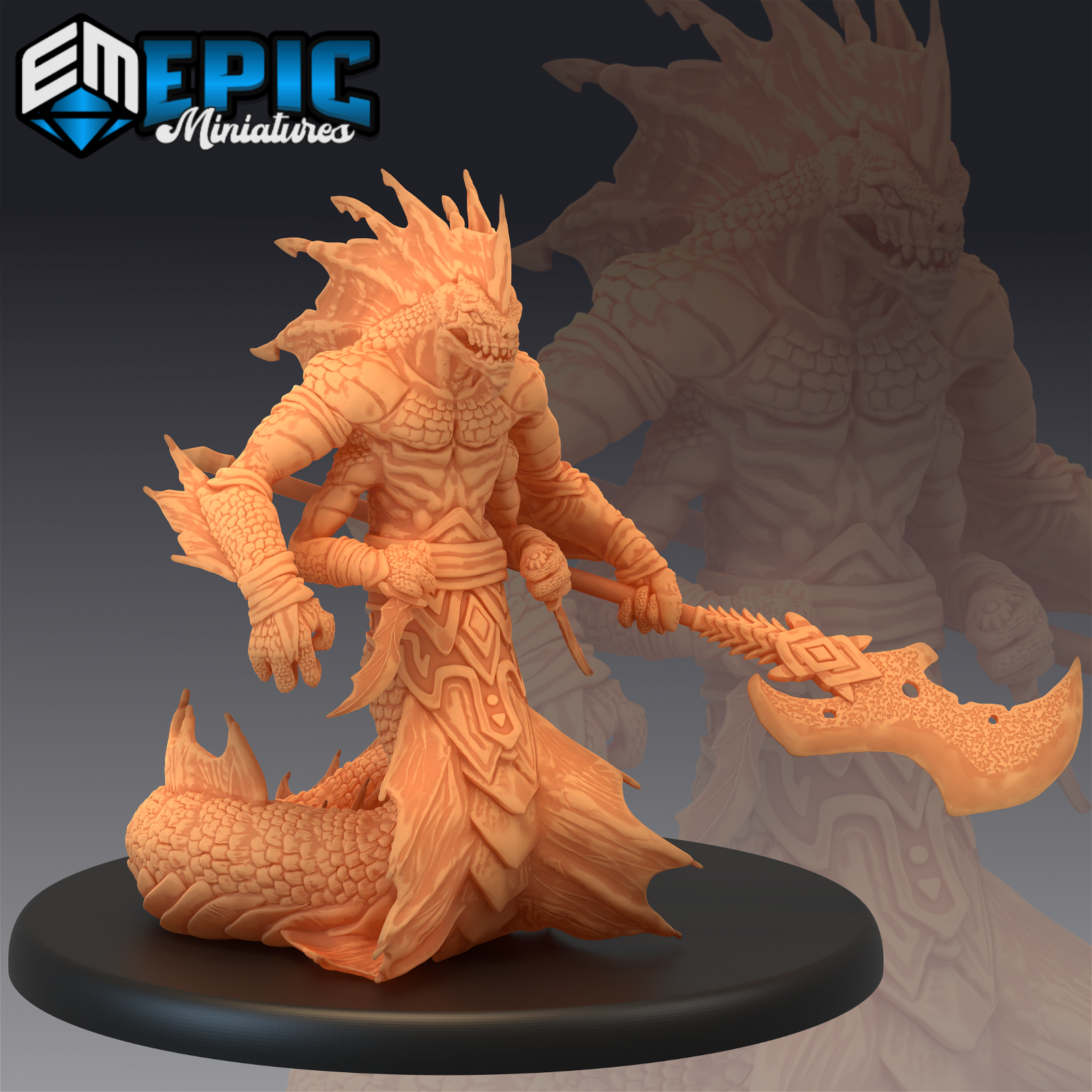 Marsh Naga - The Printable Dragon