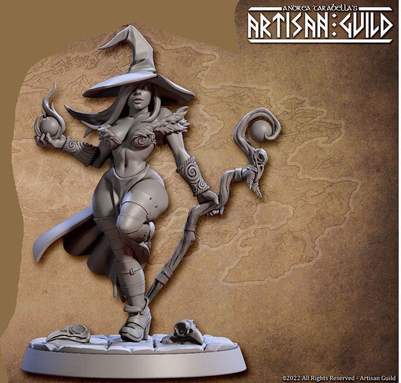 Marwina The Witch 3D-printed model