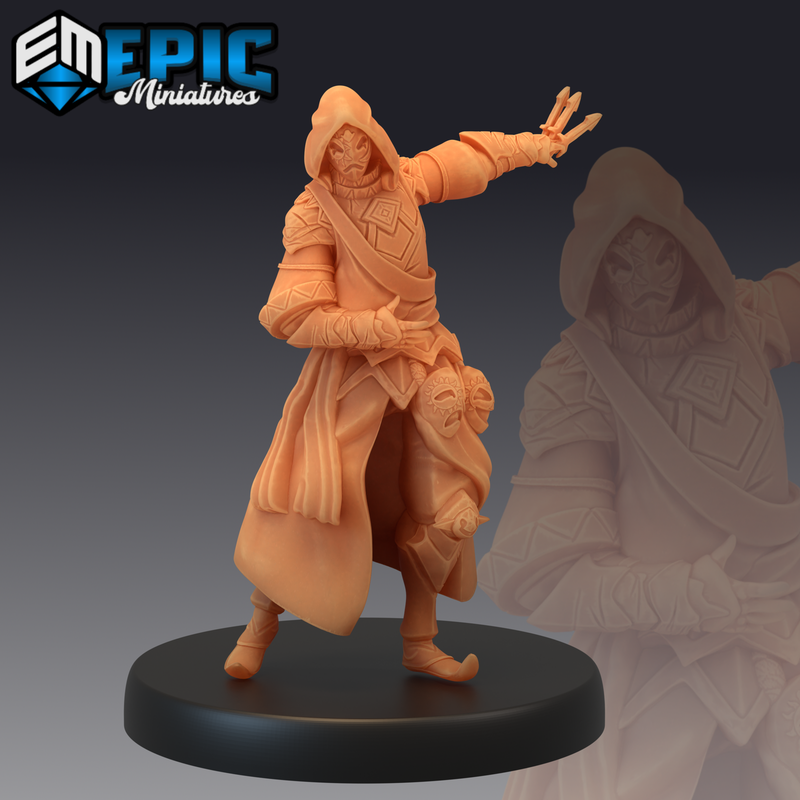 Masked Assassin 3D-printed model