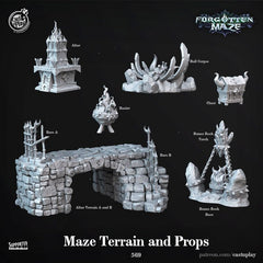 Maze Terrain & Props 3D-printed model