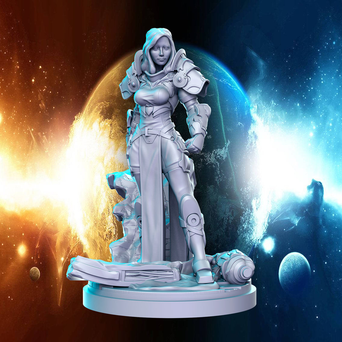 Mech Girl 3D-printed model