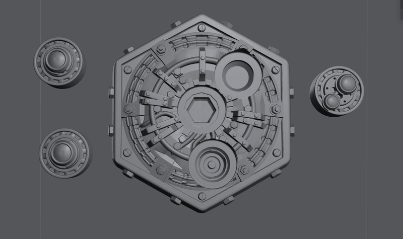 Mechanical Device 3D-printed model