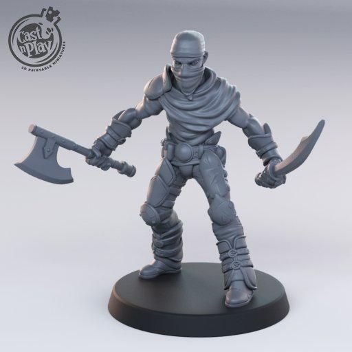 Melee Bandits 3D-printed model