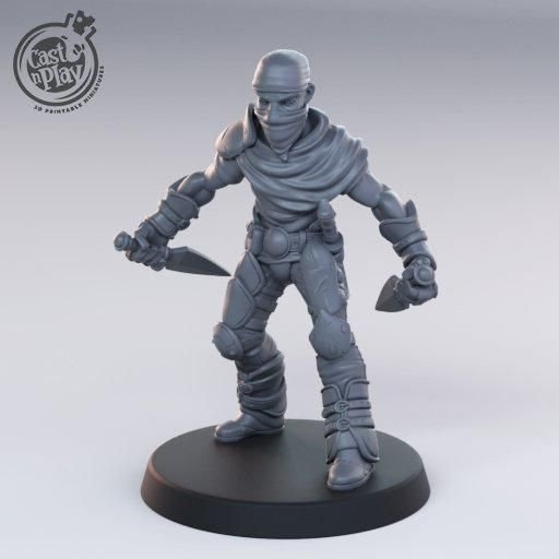 Melee Bandits 3D-printed model