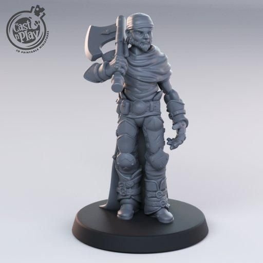Melee Bandits 3D-printed model