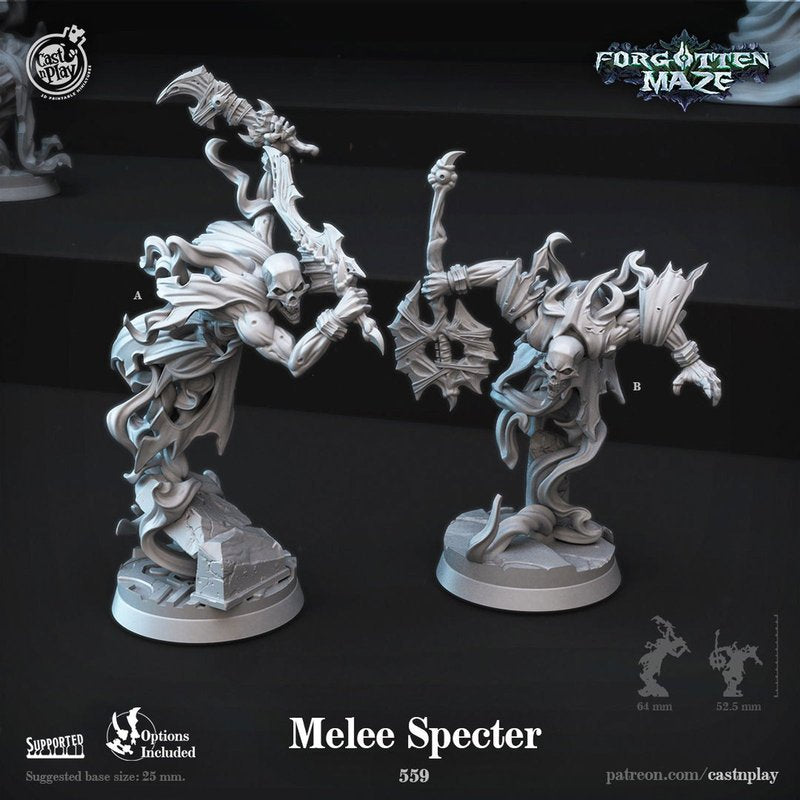 Melee Specter 3D-printed model