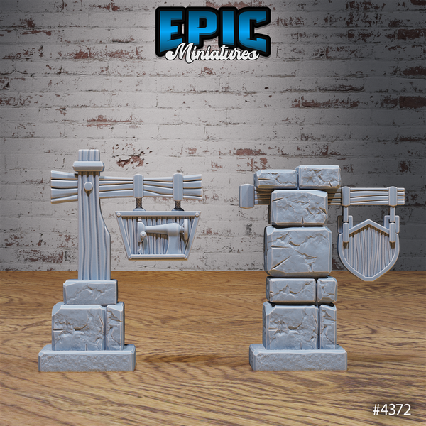 Merchant Town Scatter 3D-printed model