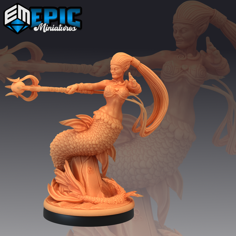 Mermaid 3D-printed model