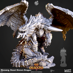 Mezsarg, Desert Brown Dragon 3D-printed model
