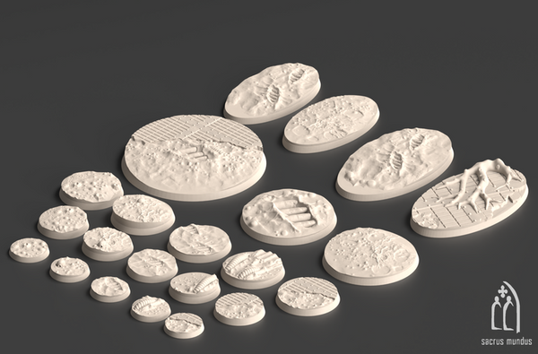 Miasma Bases 3D-printed model
