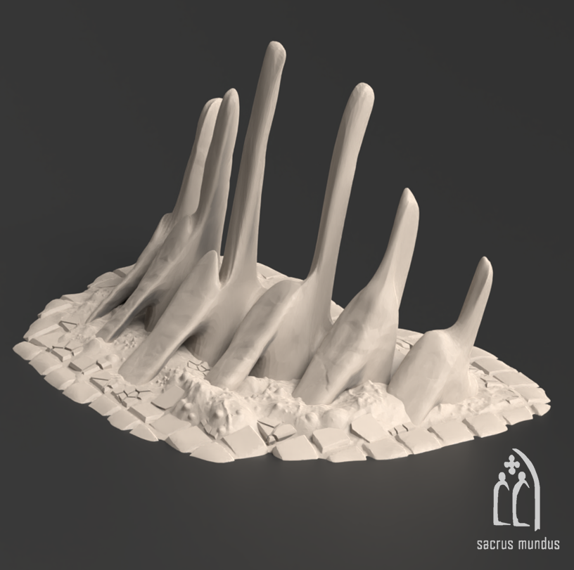 Miasma Bone Formations - The Printable Dragon