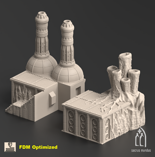Miasma Chimneys 3D-printed model
