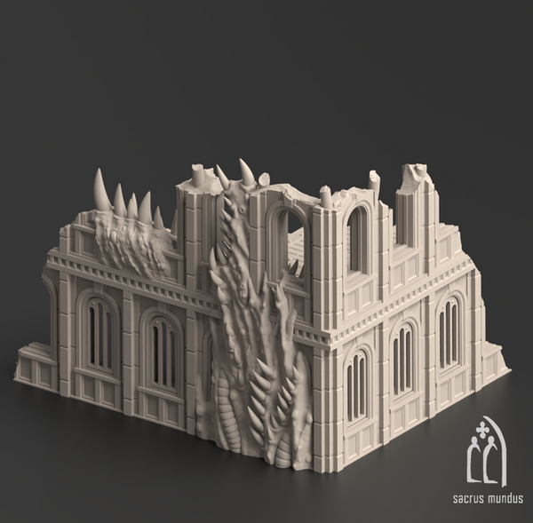 Miasma Corner Ruins 3D-printed model