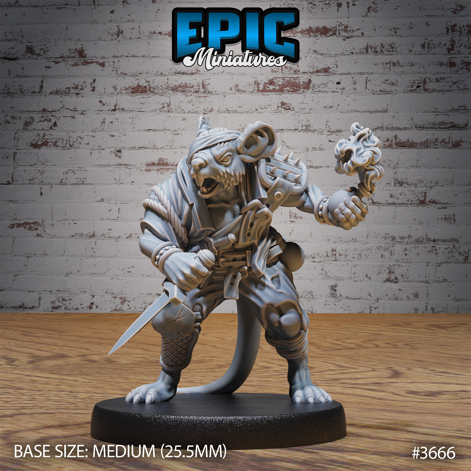 Mice Folk Raider - The Printable Dragon