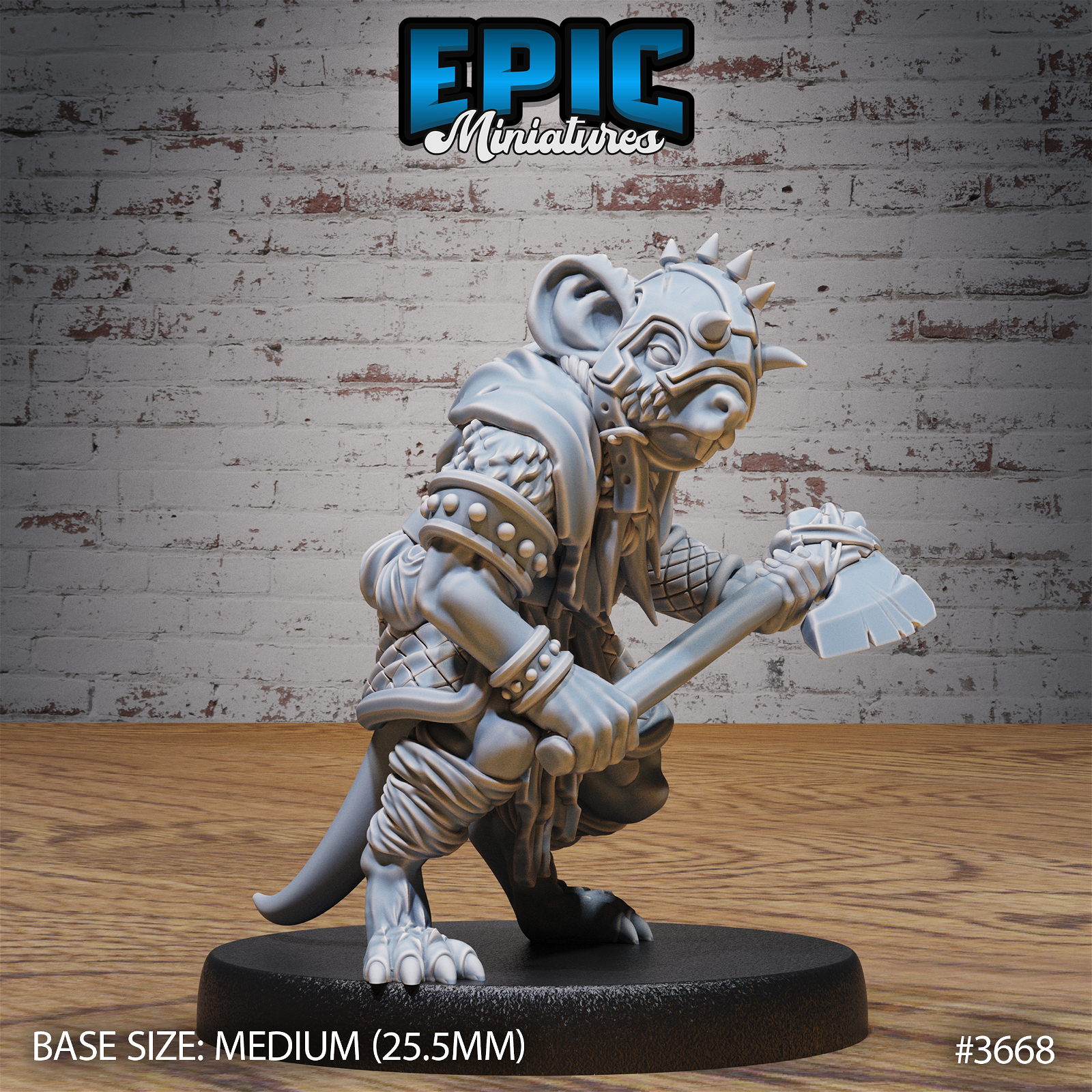 Mice Folk Raider - The Printable Dragon