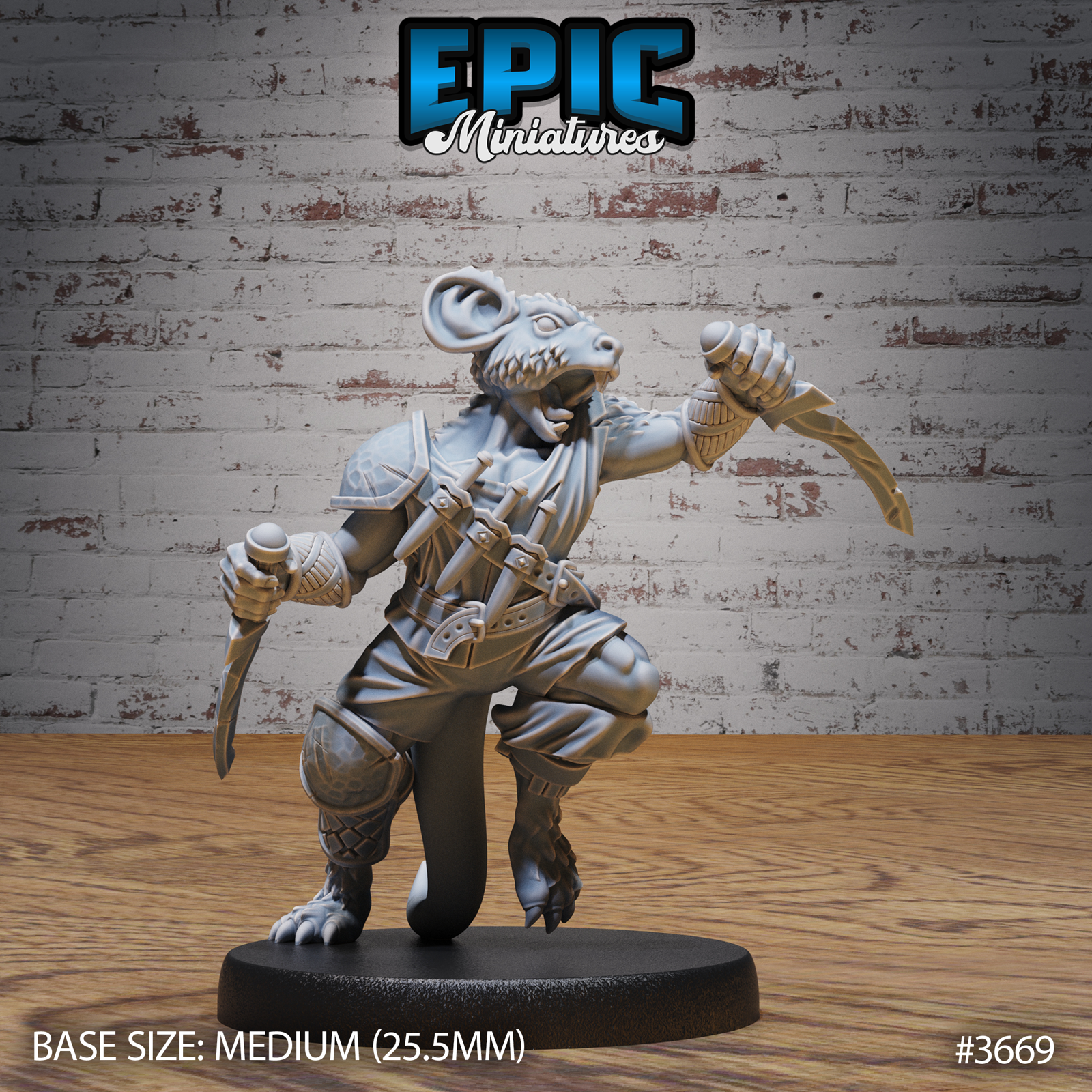 Mice Folk Raider - The Printable Dragon