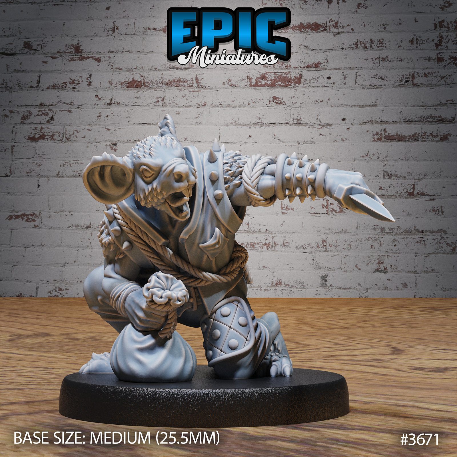 Mice Folk Raider - The Printable Dragon