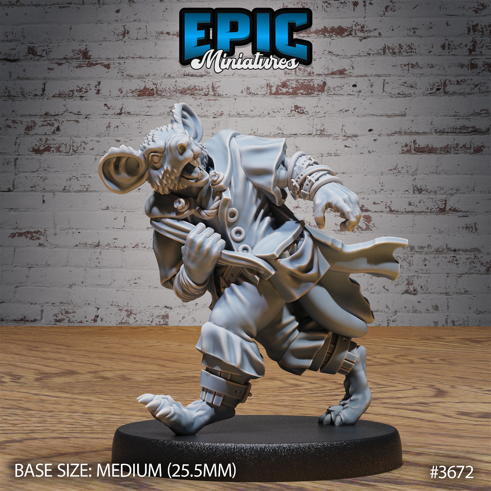 Mice Folk Raider - The Printable Dragon