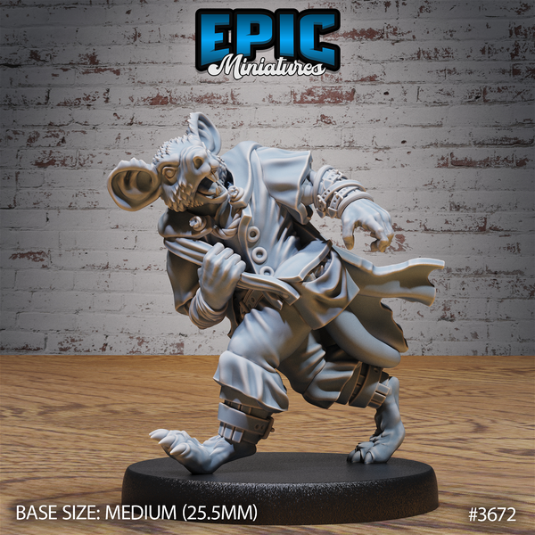 Mice Folk Raider - The Printable Dragon