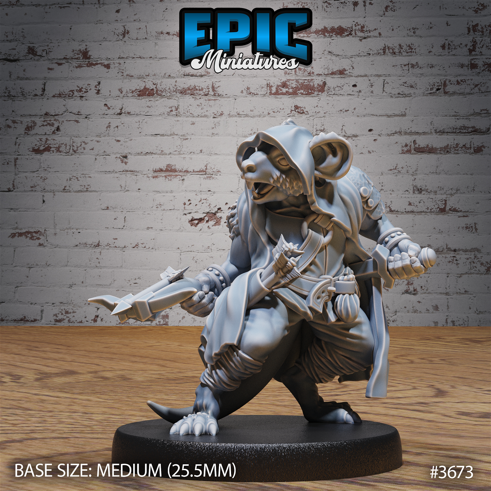 Mice Folk Raider - The Printable Dragon