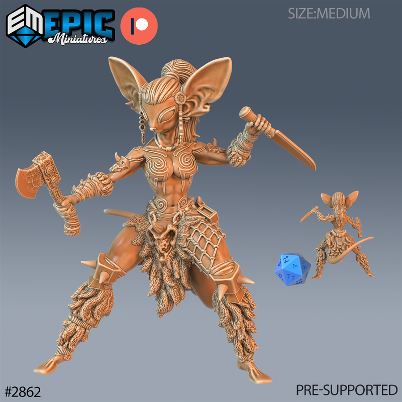 Micefolk Viking Female 3D-printed model