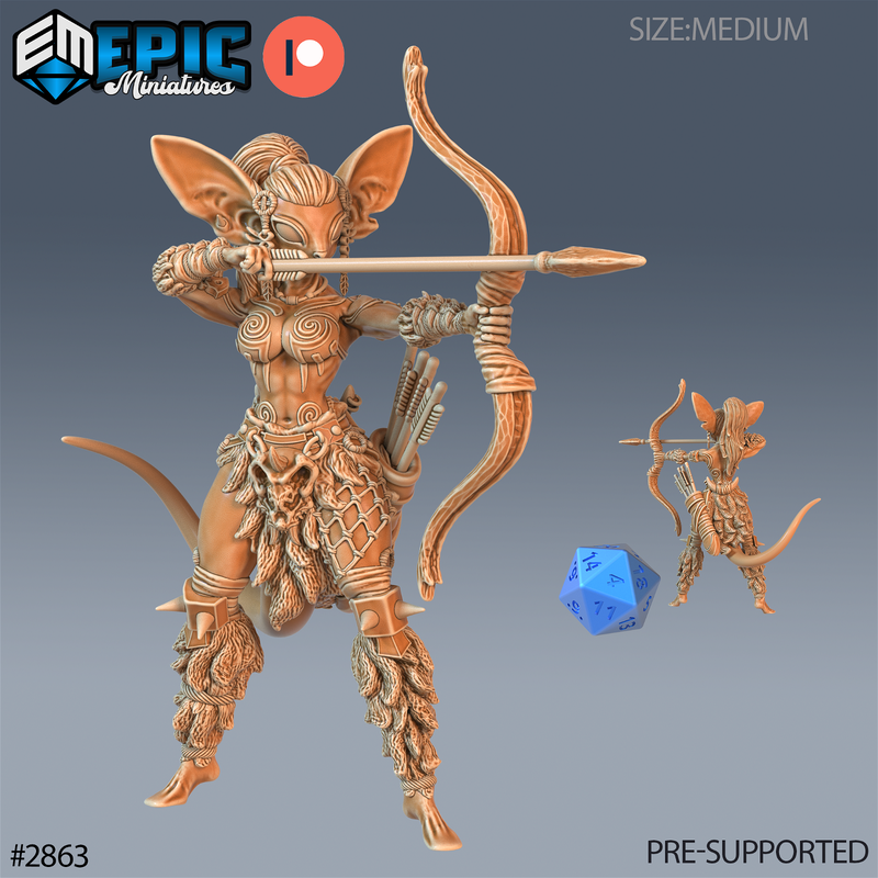 Micefolk Viking Female 3D-printed model