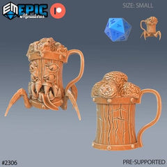 Mimic Beer Mug - The Printable Dragon