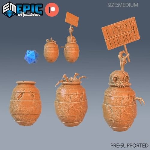 Mimic Vase 3D-printed model