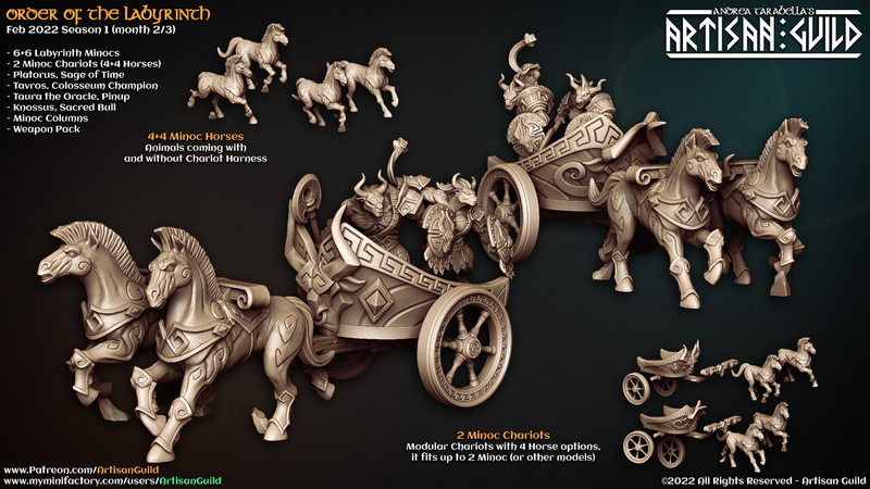 Minoc Chariots 3D-printed model