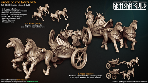 Minoc Chariots 3D-printed model