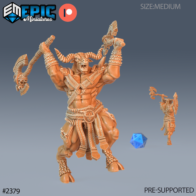 Minotaur Adventurer 3D-printed model