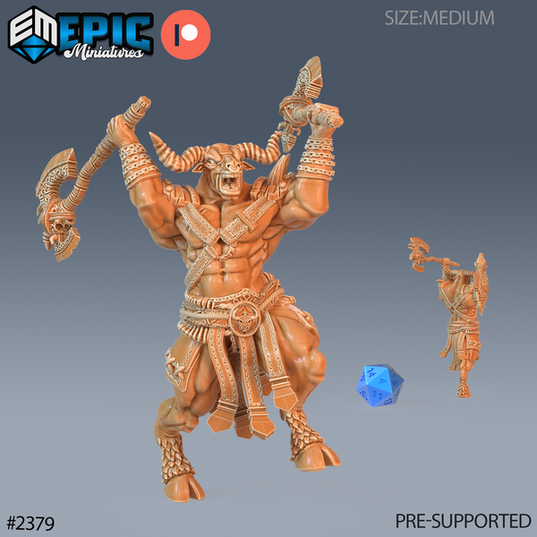Minotaur Adventurer 3D-printed model