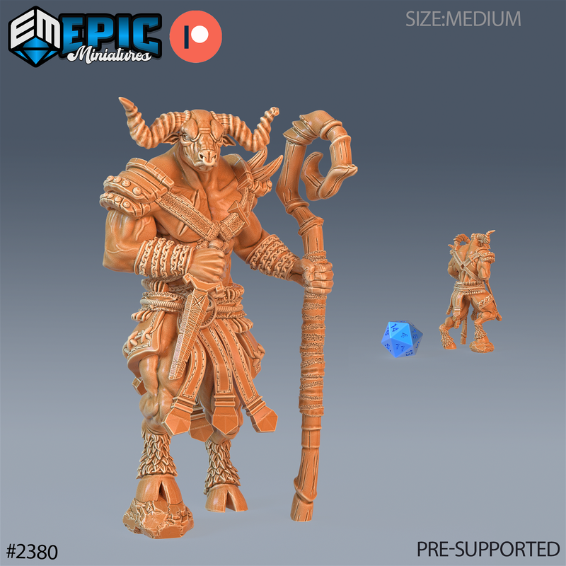 Minotaur Adventurer 3D-printed model