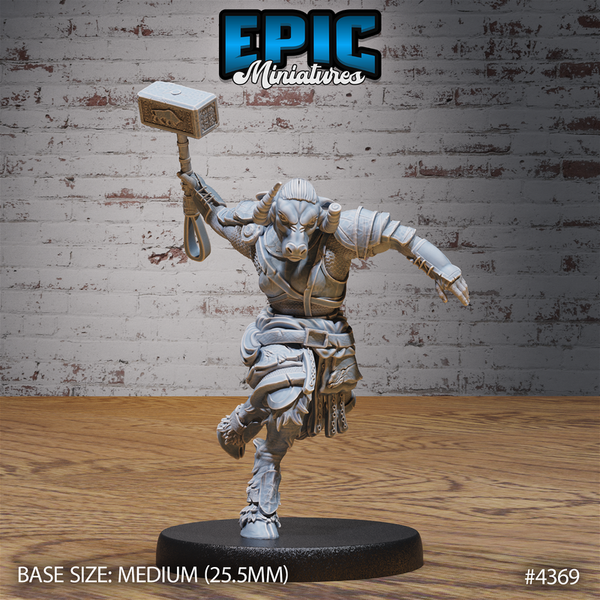 Minotaur Female Warrior 3D-printed model