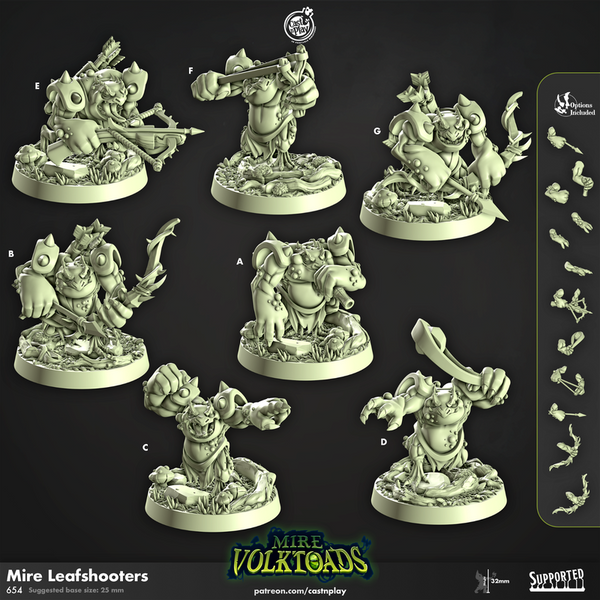 Mire Leafshooters 3D-printed model