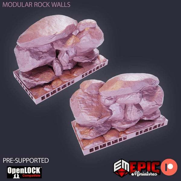Modular Rock Walls 3D-printed model