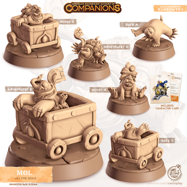 Mol The Mole 3D-printed model