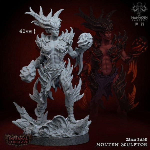 Molten Sculptor 3D-printed model