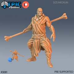 Monk 3D-printed model