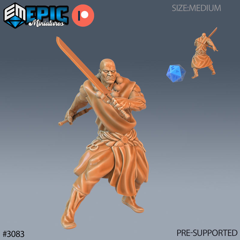 Monk 3D-printed model