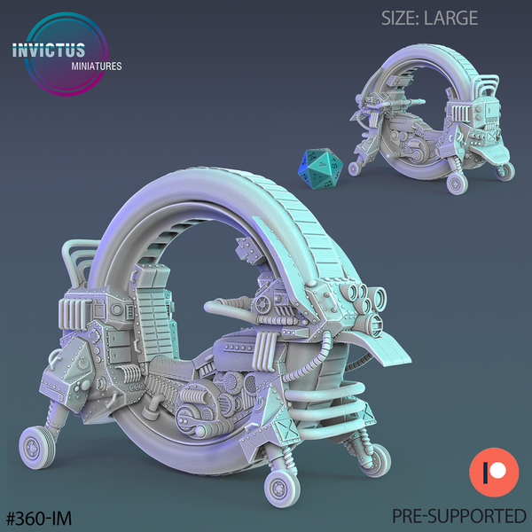 Monocycle Bike 3D-printed model