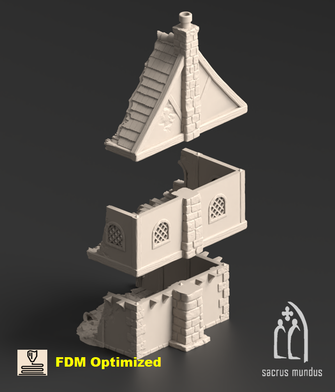 Mordtall, Martyrs of Calamurris Mordtall Ruins D 3D-printed model