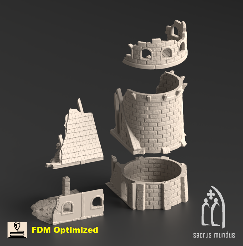 Mordtall, Martyrs of Calamurris Mordtall Tower 3D-printed model