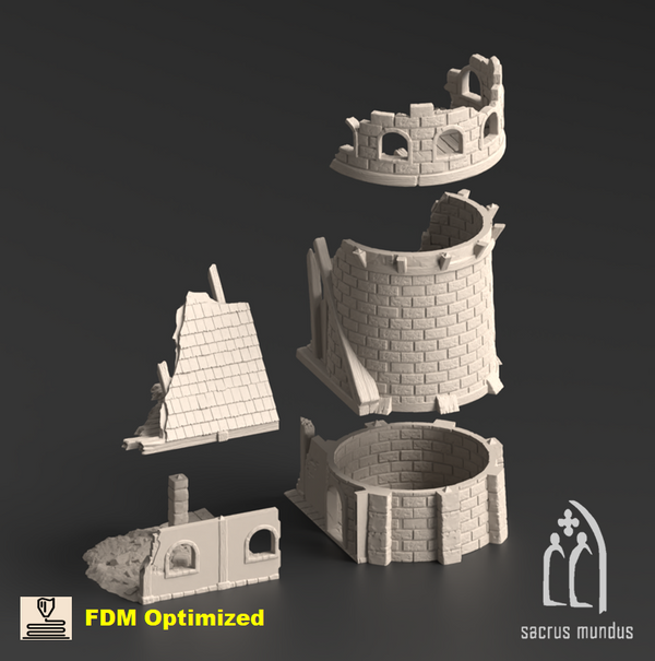 Mordtall, Martyrs of Calamurris Mordtall Tower 3D-printed model