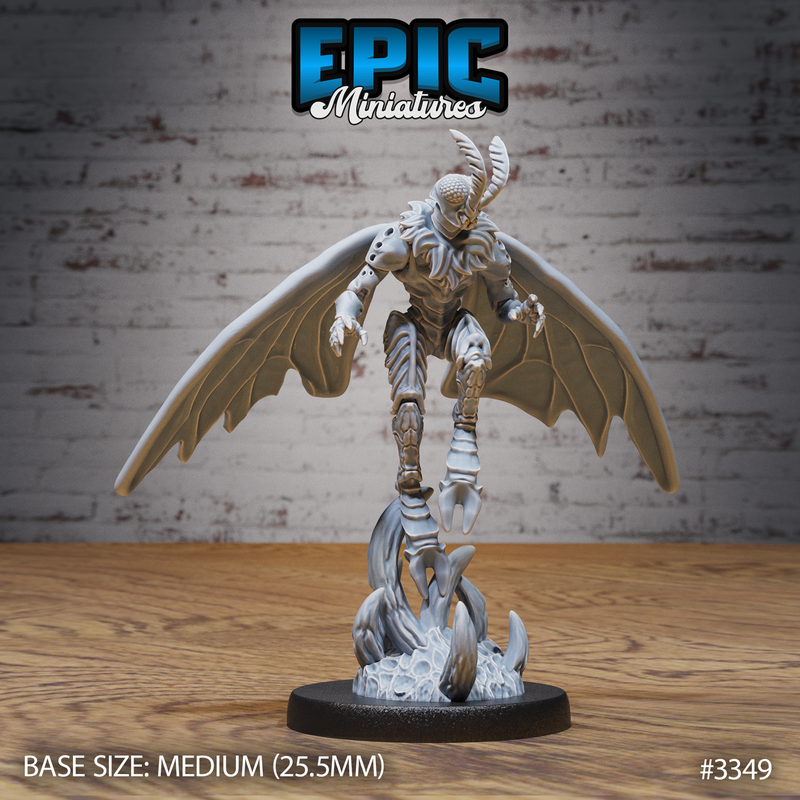Moth Folk Warrior 3D-printed model