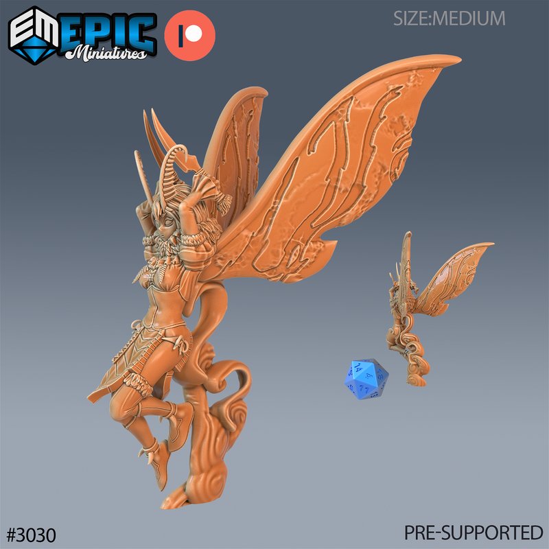 Moth Girl 3D-printed model